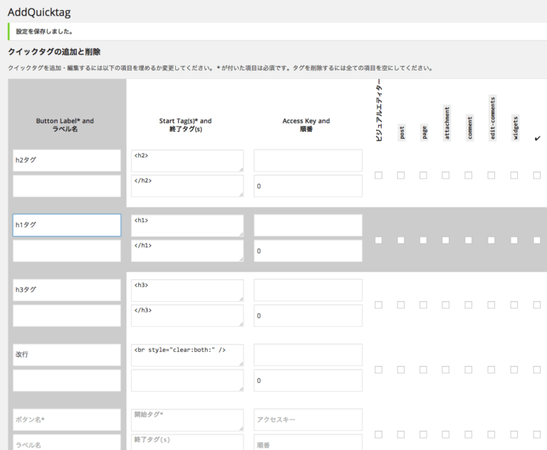 記事作成の効率を上げるプラグイン-AddQuicktag-